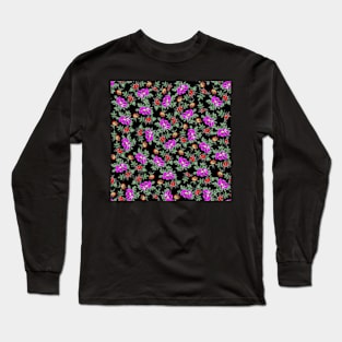 Rosehips and wild rose fruit - black Long Sleeve T-Shirt